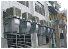广州环保空调湿帘水帘负压风机降温系统